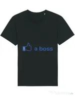 Tricou STANLEY STELLA barbat Like a boss Facebook Negru