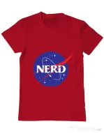 Tricou ADLER barbat Nerd Rosu
