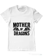 Tricou ADLER barbat Mother of dragons 2 Alb