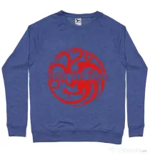 Bluza ADLER barbat Bend the knee Albastru melanj
