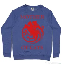 Bluza ADLER barbat Mother of cats Albastru melanj
