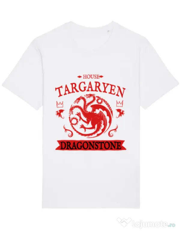 Tricou STANLEY STELLA barbat House Targaryen Alb