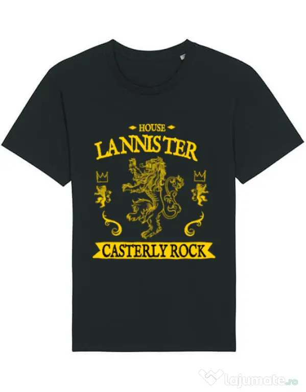 Tricou STANLEY STELLA barbat House Lannister Negru
