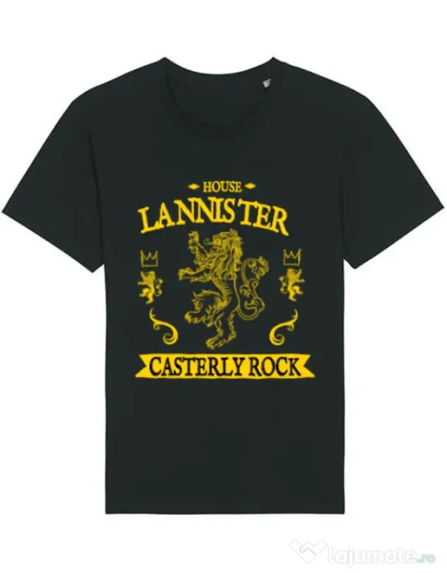 Tricou STANLEY STELLA barbat House Lannister Negru