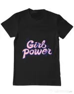 Tricou ADLER barbat Girl power Negru