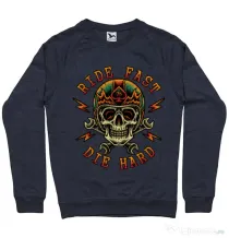 Bluza ADLER barbat Bad rider Denim inchis