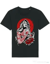 Tricou STANLEY STELLA barbat Virgin Mary Negru