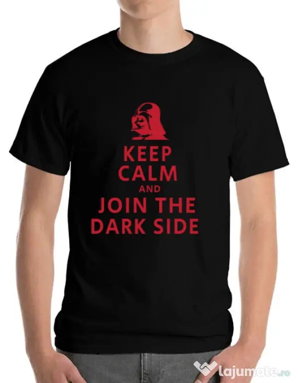 Tricou ADLER barbat Join the darkside Negru
