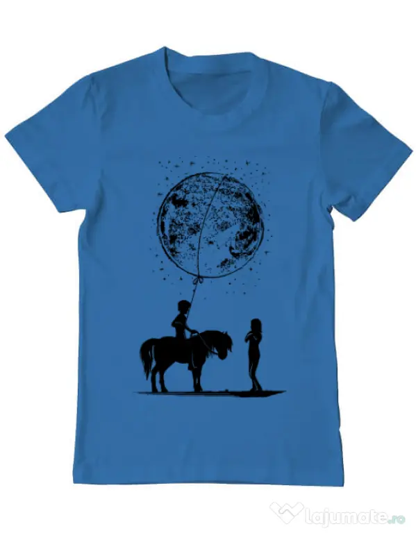 Tricou ADLER barbat Din alta lume Albastru azuriu