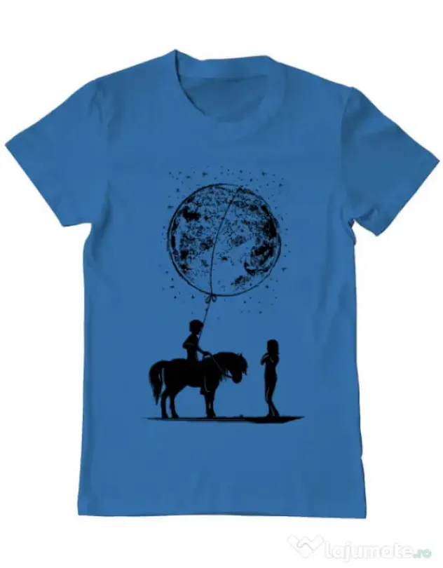Tricou ADLER barbat Din alta lume Albastru azuriu