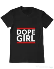 Tricou ADLER barbat Dope girl Negru 
