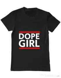 Tricou ADLER barbat Dope girl Negru