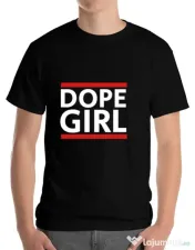 Tricou ADLER barbat Dope girl Negru 