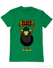 Tricou ADLER barbat Black sheep Verde mediu