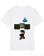 Tricou STANLEY STELLA barbat Breaking Mario Alb