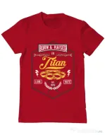 Tricou ADLER barbat Titan Rosu