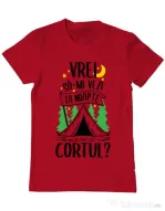 Tricou ADLER barbat Vrei sa-mi vezi la noapte cortul? Rosu