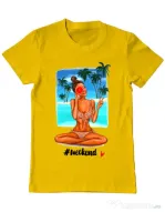 Tricou ADLER barbat Weekend Galben