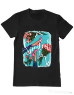 Tricou ADLER barbat High Heels and roses Negru