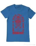 Tricou ADLER barbat Born to stand out Albastru azuriu