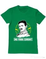 Tricou ADLER barbat Nu fura curent Verde mediu