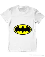 Tricou ADLER barbat Batman Alb