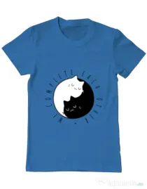 Tricou ADLER barbat We complete each other Albastru azuriu