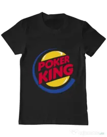 Tricou ADLER barbat Poker King Negru