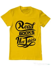 Tricou ADLER barbat Read books Galben