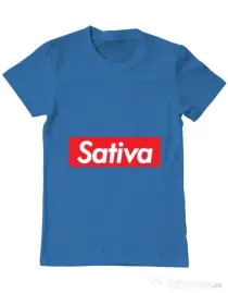 Tricou ADLER barbat Sativa Albastru azuriu