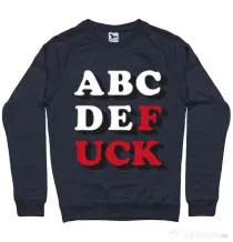 Bluza ADLER barbat The alphabet Denim inchis