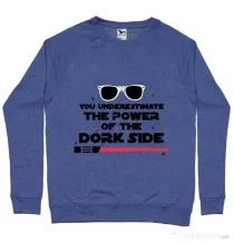 Bluza ADLER barbat The power of the dork side Albastru melanj