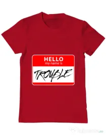 Tricou ADLER barbat Trouble Rosu