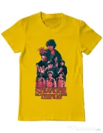 Tricou ADLER barbat Stranger team Galben