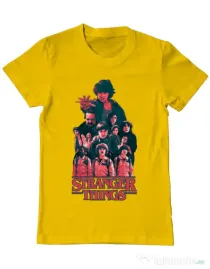 Tricou ADLER barbat Stranger team Galben