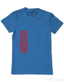 Tricou ADLER barbat Bad girls Albastru azuriu