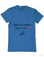 Tricou ADLER barbat Favorite thing Albastru azuriu