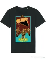 Tricou STANLEY STELLA barbat Stranger pizza Negru