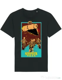 Tricou STANLEY STELLA barbat Stranger pizza Negru