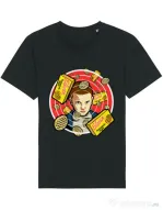 Tricou STANLEY STELLA barbat Stranger Waffles Negru