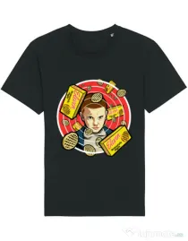 Tricou STANLEY STELLA barbat Stranger Waffles Negru