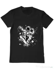 Tricou ADLER barbat Skate Space Negru