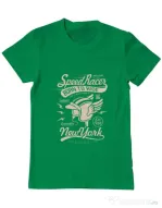 Tricou ADLER barbat Speed Racer Verde mediu