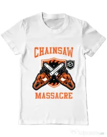 Tricou ADLER barbat The Chainsaw Massacre Alb