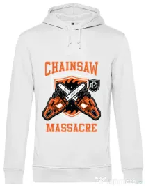 Hoodie barbat cu gluga The Chainsaw Massacre Alb