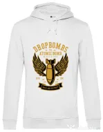 Hoodie barbat cu gluga Dropbombs Alb