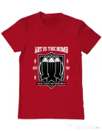 Tricou ADLER barbat Art Is The Bomb Rosu