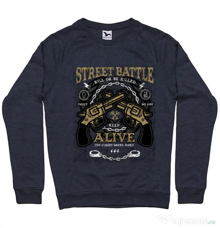 Bluza ADLER barbat Street Battle Denim inchis