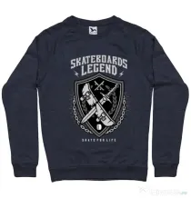 Bluza ADLER barbat Skateboards Legend Denim inchis