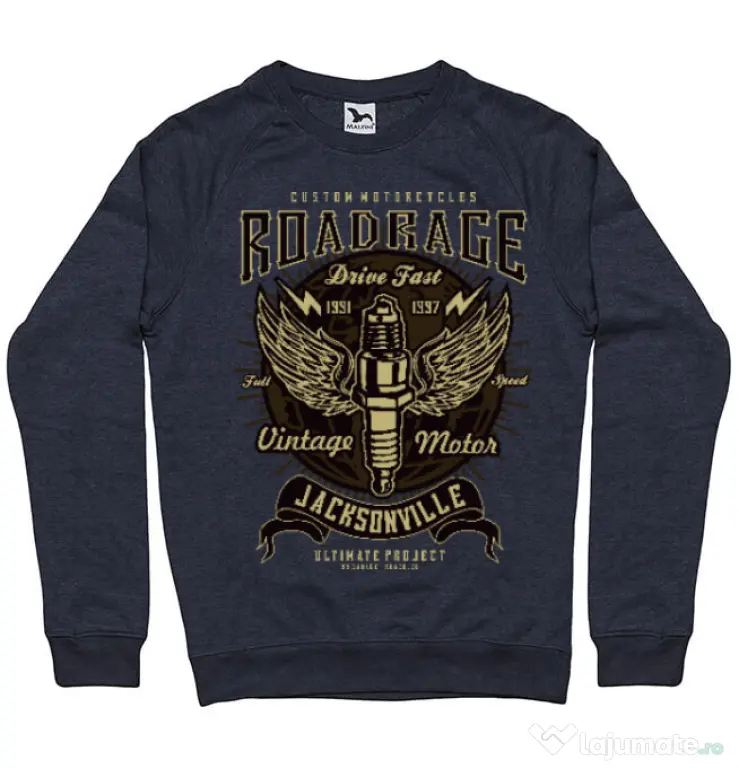 Bluza ADLER barbat Road Rage Denim inchis